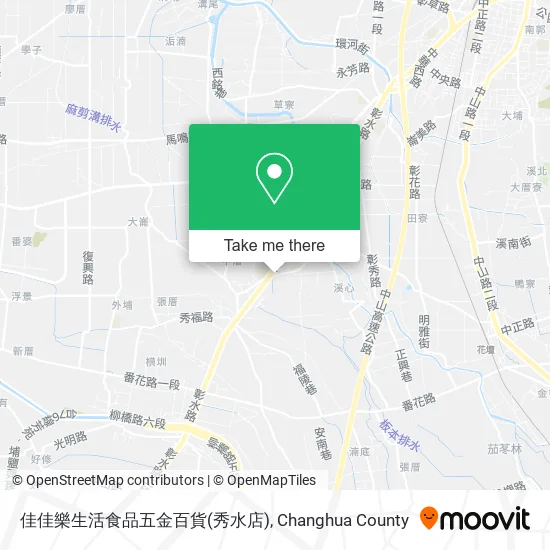 佳佳樂生活食品五金百貨(秀水店) map