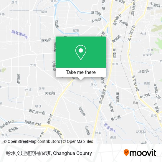 翰承文理短期補習班地圖