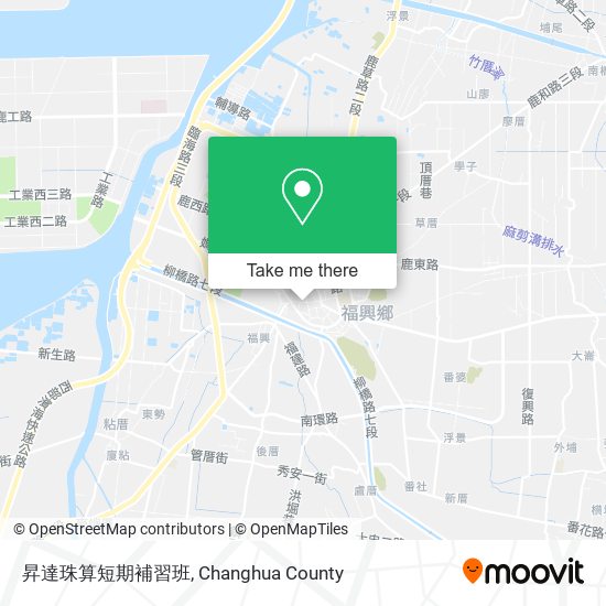 昇達珠算短期補習班地圖