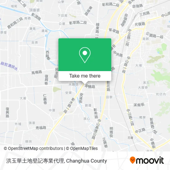 洪玉華土地登記專業代理地圖