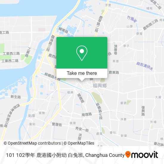 101 102學年 鹿港國小附幼 白兔班 map