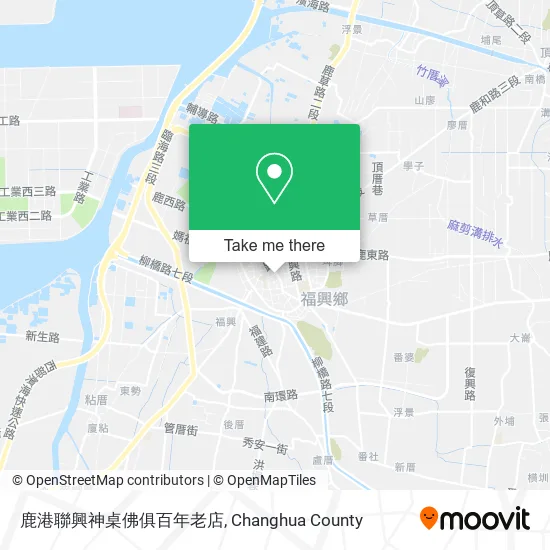 鹿港聯興神桌佛俱百年老店地圖