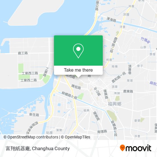 富翔紙器廠地圖