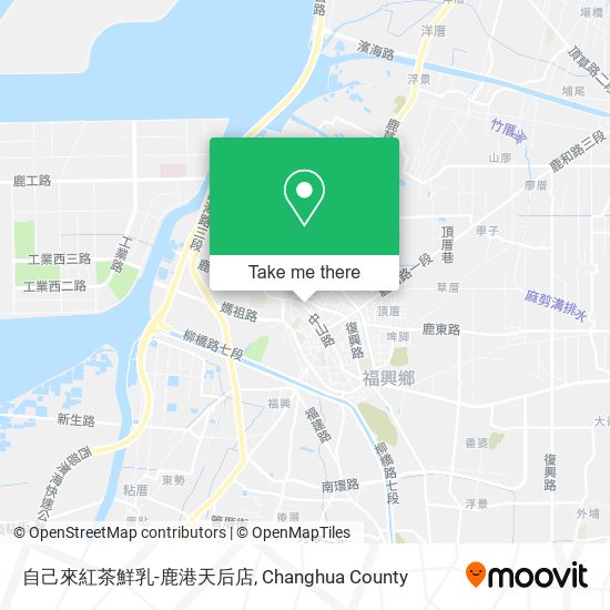 自己來紅茶鮮乳-鹿港天后店 map
