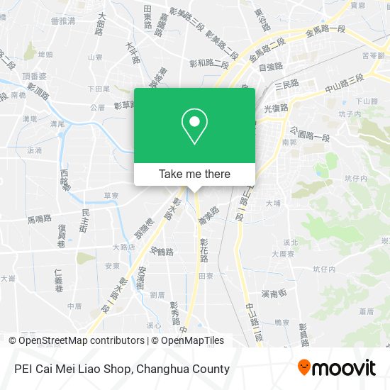 PEI Cai Mei Liao Shop map