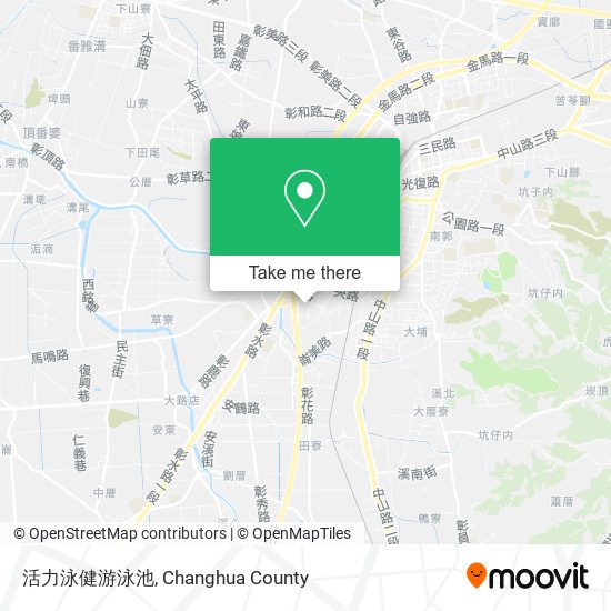 活力泳健游泳池地圖