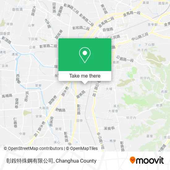 彰銨特殊鋼有限公司地圖