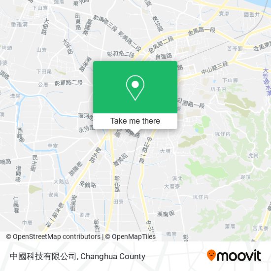 中國科技有限公司 map