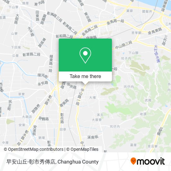 早安山丘-彰市秀傳店地圖