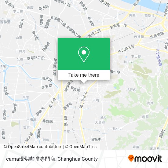 cama現烘咖啡專門店地圖