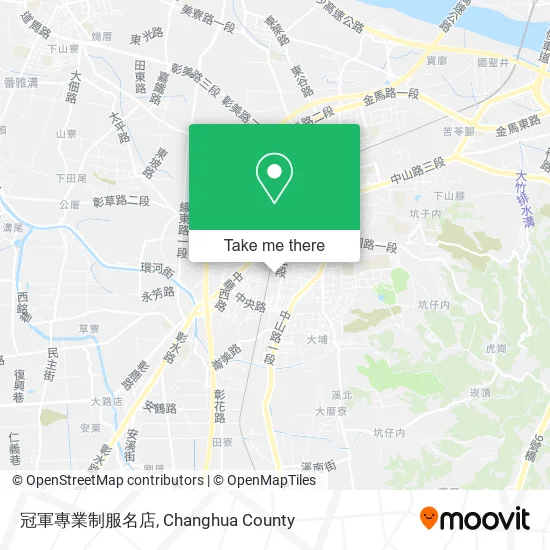 冠軍專業制服名店 map