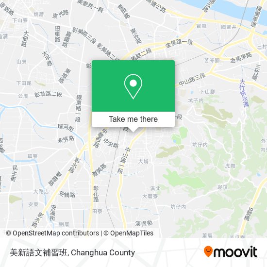美新語文補習班 map