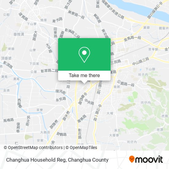 Changhua Household Reg map