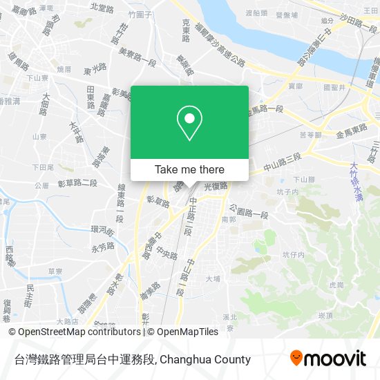 台灣鐵路管理局台中運務段 map