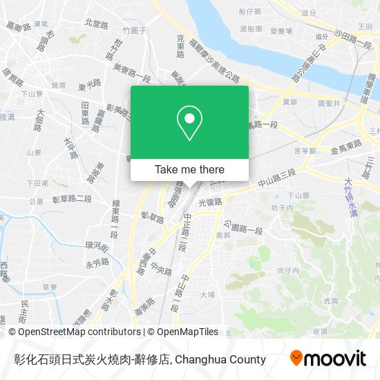 彰化石頭日式炭火燒肉-辭修店 map
