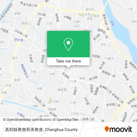 真耶穌教會和美教會地圖