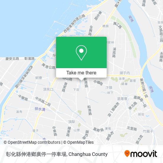 彰化縣伸港鄉廣停一停車場 map