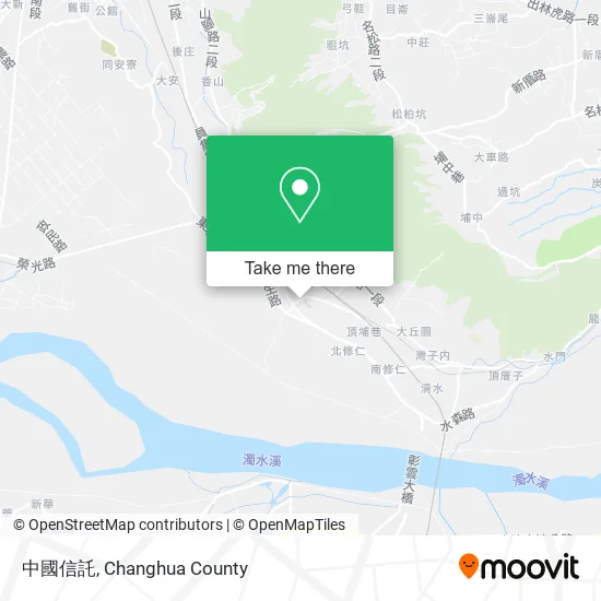 中國信託地圖