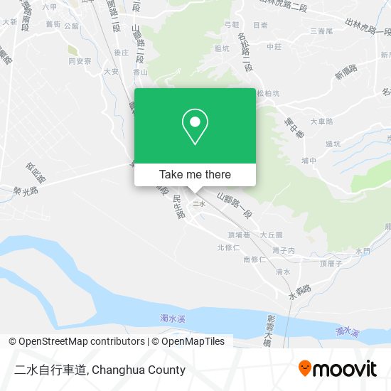 二水自行車道地圖