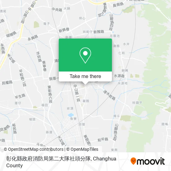 彰化縣政府消防局第二大隊社頭分隊 map