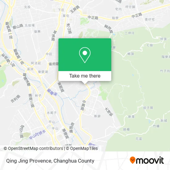 Qing Jing Provence map