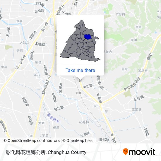 彰化縣花壇鄉公所地圖