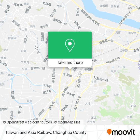 Taiwan and Asia Raibow map