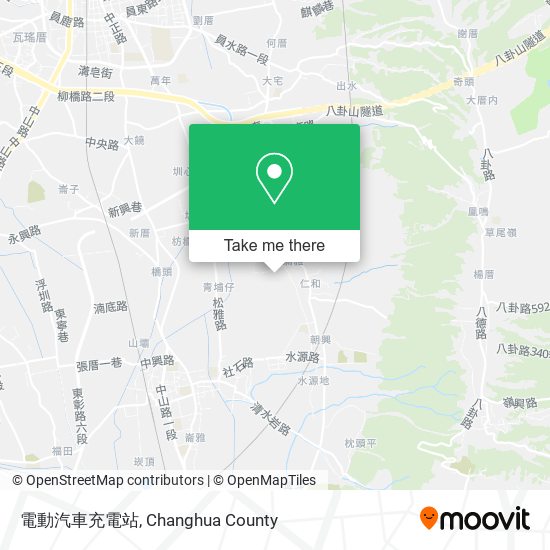 電動汽車充電站 map