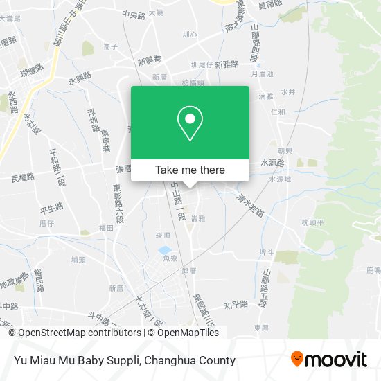 Yu Miau Mu Baby Suppli地圖