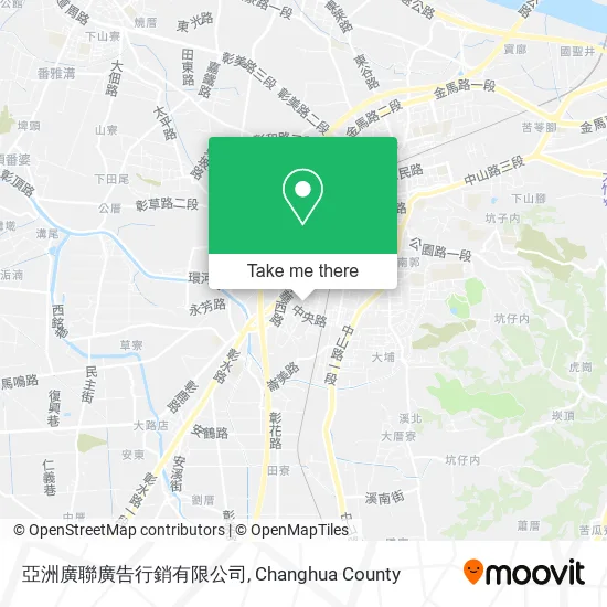 亞洲廣聯廣告行銷有限公司地圖