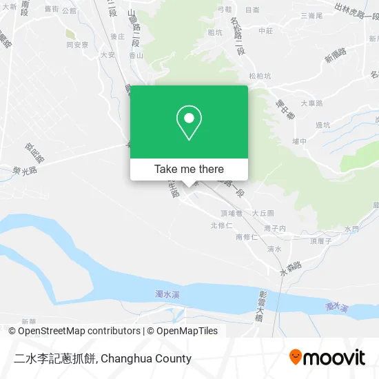 二水李記蔥抓餅 map