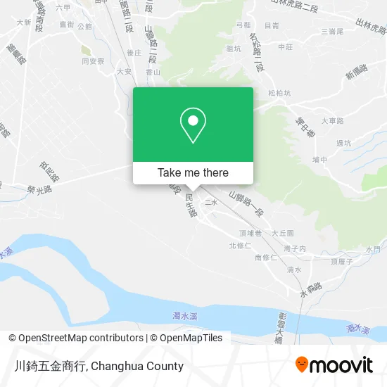 川錡五金商行地圖