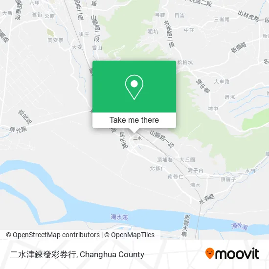 二水津錸發彩券行地圖