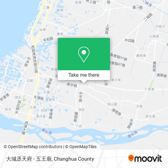 大城丞天府 - 五王廟地圖