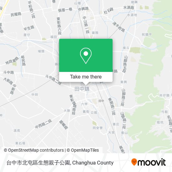 台中市北屯區生態親子公園地圖