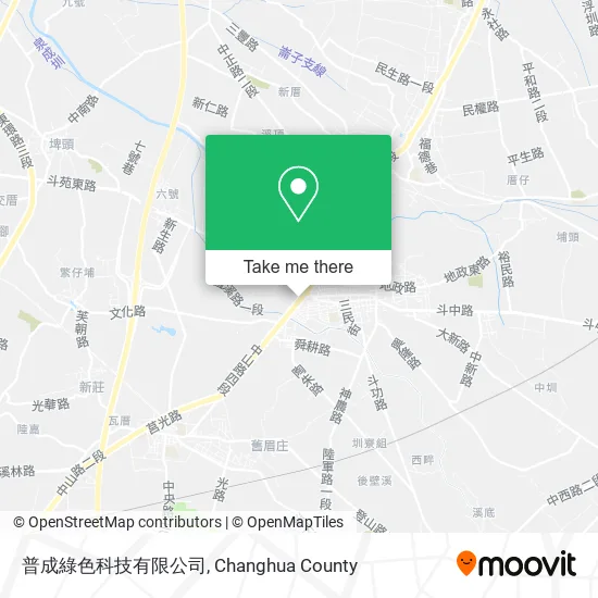普成綠色科技有限公司地圖