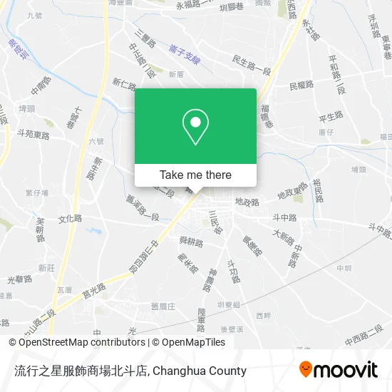 流行之星服飾商場北斗店地圖