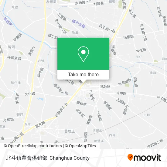 北斗鎮農會供銷部地圖