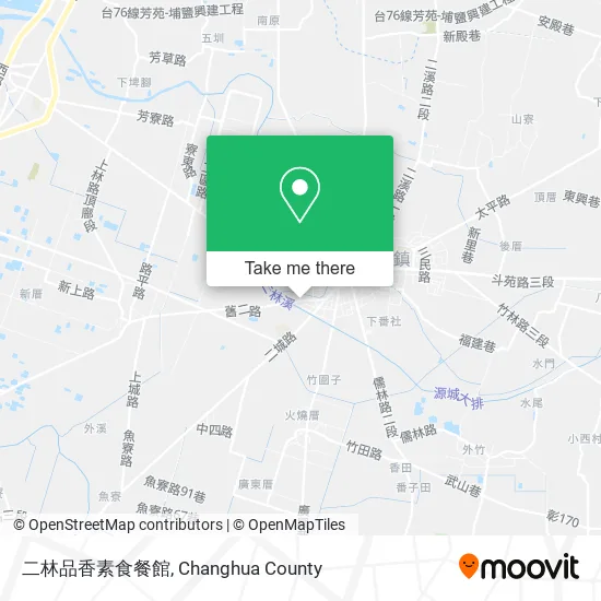 二林品香素食餐館地圖