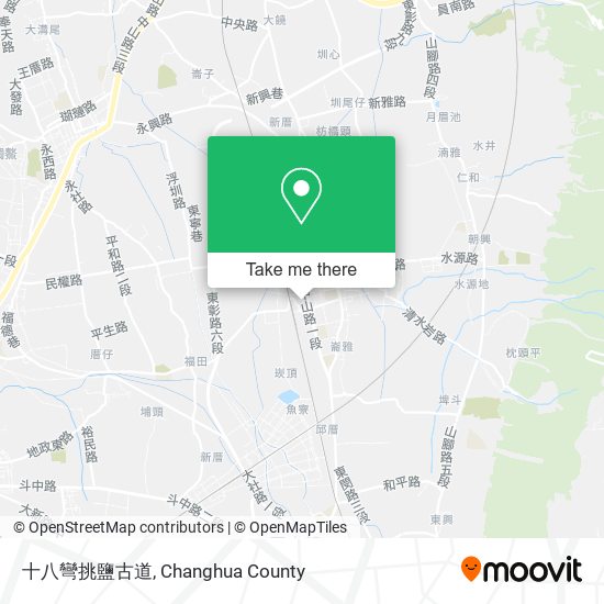 十八彎挑鹽古道地圖