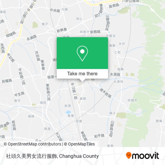 社頭久美男女流行服飾 map