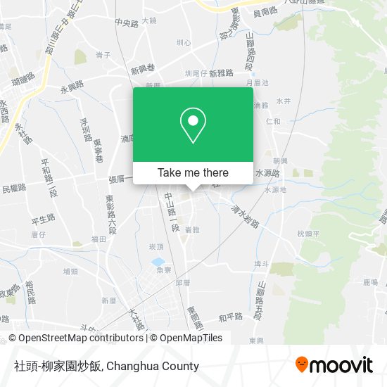 社頭-柳家園炒飯地圖
