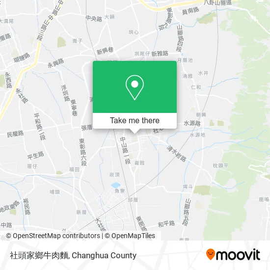 社頭家鄉牛肉麵 map