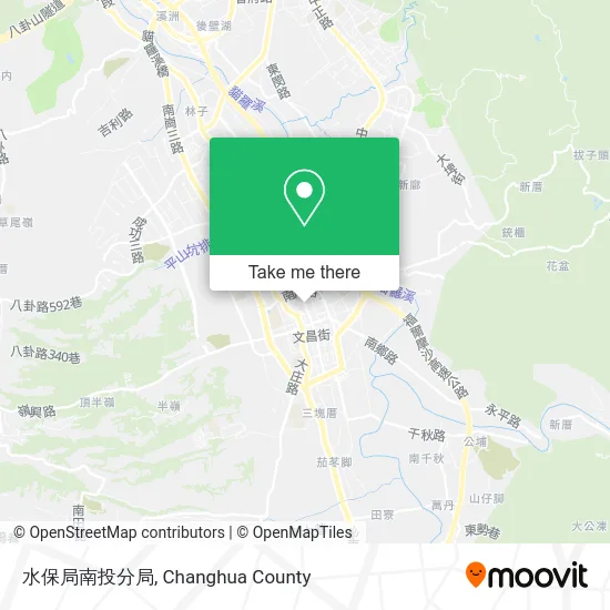 水保局南投分局地圖