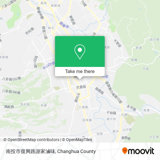 南投市復興路謝家滷味地圖