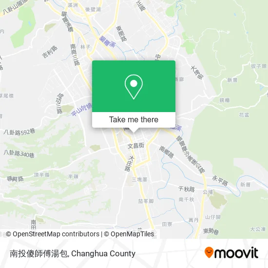 南投傻師傅湯包 map