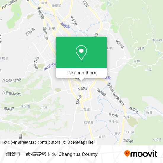 銅管仔一級棒碳烤玉米地圖