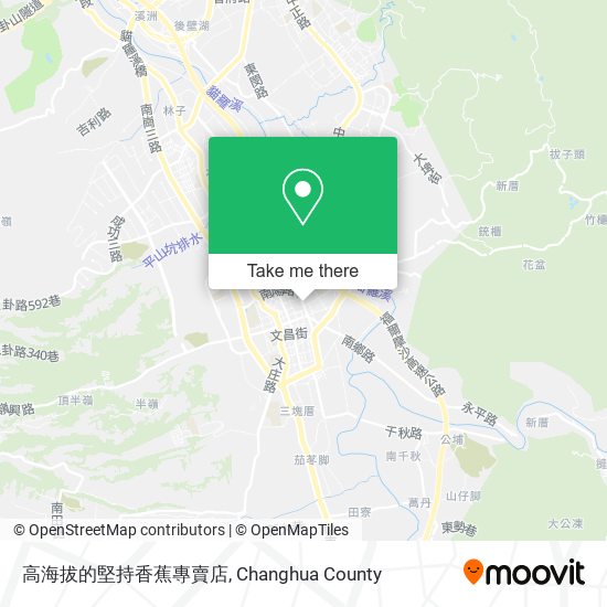 高海拔的堅持香蕉專賣店 map