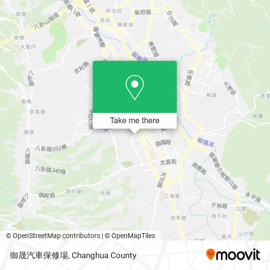 御晟汽車保修場地圖