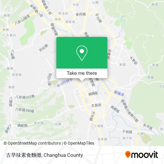 古早味素食麵攤地圖